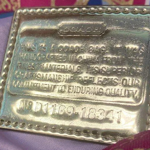 COACH Poppy Pop C Graffiti Backpack Wide Adjustable Straps W/ COACH DUST BAG - Picture 9 of 11